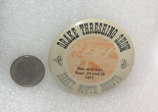 1977 Drake North Dakota Threshing Show Button Pin picture
