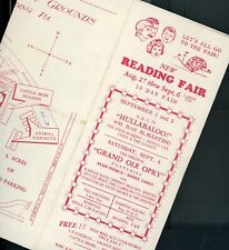 reading fair program 1965 picture