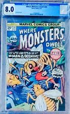 Where Monsters Dwell #34 CGC 8.0 Classic Sal Buscema Cover picture