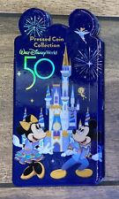 Walt Disney World 50th Anniversary Mickey Pressed Coin Penny Quarter Book NEW picture