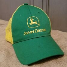 Vintage John Deere Trucker Mesh Hat K-Products Snapback RARE Green/Yellow Combo picture