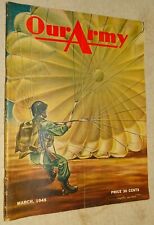 March 1945 OUR ARMY Magazine (for the United States Army) Al Wade Cover picture