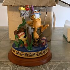 Vintage GARFIELD Danbury Mint “Sittin' On The Dock Of The Bay” Musical Figurine picture