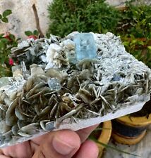 Aquamarine Crystals With Muscovite Combine Specimen , Mineral Specimens picture