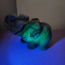 4.2LB4.3'' Natural Fluorescent/Volcano Agate Elephant Quartz Crystal Healing picture