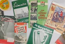 Vintage 1940s 1950s 1960s CANADA Travel Brochures Alberta Saskatchewan Manitoba  picture