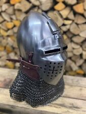 Medieval 12 Century Bassinet Helmet Elite Knight Helmet Full Face picture