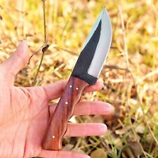 1095 High Carbon Steel Skinning Fixed Blade 8 In Knife Cocobolo Wood Handle picture