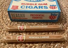 2 Vintage President Ronald Reagan Campaign Promo Bubble Gum Cigars Sealed RARE picture