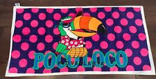 Vintage RARE 80s Poco Loco Club Toucan Puerto Vallarta Beach Towel 62” X 32” picture
