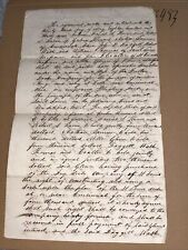 1839 Dock Company Agreement Signed: Famous Steamboat Captain Daniel Smith Harris picture