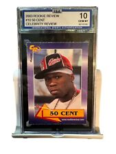 2003 Rookie Review #10 50 Cent Celebrity Review ISA 10 GEM MT picture