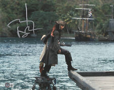 JOHNNY DEPP 'PIRATES OF THE CARIBBEAN' SIGNED AUTOGRAPH 11X14 PHOTO BECKETT BAS  picture