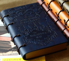 Harry Potter Moony Wormtail Padfoot & Prongs The Marauders Map Leather Diary picture