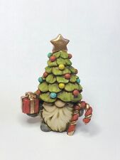 Harmony Kingdom Artist Neil Eyre Designs Christmas Tree Star Santa Hat Gnome picture