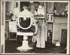Old 8X10 Photo, 1930's Barber shop. New Orleans, Louisiana 5316862 picture