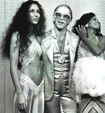 Elton John, Cher & Diana Ross At Studio 54 1970's Glossy 8x10 Photo  picture