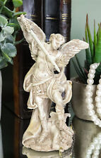 Holy Archangel Saint Michael With Chained Lucifer Statue Holy Eucharist Patron picture