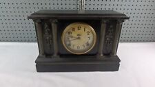 ANTIQUE E. INGRAHAM 8 DAY TIME & STRIKE ADAMANTINE STYLE MANTLE CLOCK picture