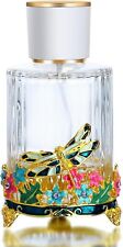 15ml Empty Glass Spray Perfume Bottle With Dragonfly Decorative Retro Refillable picture