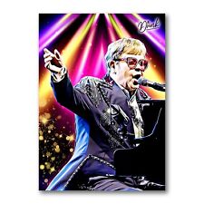 Elton John Headliner Sketch Card Limited 06/30 Dr. Dunk Signed picture