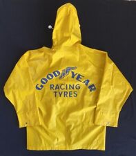 Vintage Goodyear Racing Tyres Tires Goodwood Revival Rain Slicker Jacket Men's M picture
