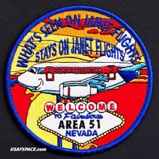 USAF JANET FLIGHTS -AREA 51- BLACK PROJECTS-DOD CLASSIFIED FLIGHT PROGRAMS-PATCH picture