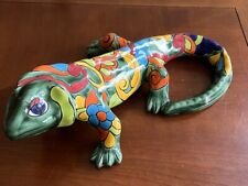 R.Venegas Mexico Large Iguana, Hand Made & Hand Painted Pottery picture