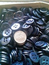 10 GROSS LARGE NAVY  VINTAGE MOTHER OF PEARL BUTTONS 10 GROSS  NOS 22 L   4 HOLE picture