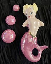*RARE*Vintage inspired Mermaid pinup wall piece picture