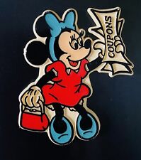 Vintage WALT DISNEY Minnie Mouse Collectible Fridge Coupon Magnet picture