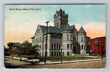 Mason City IA-Iowa, Court House, Antique, Vintage Souvenir Postcard picture