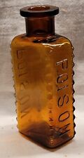LARGE POISON BOTTLE KR-9 PARKE DAVIS & CO. P. D. & CO. amber Poison Bottle picture