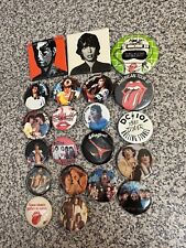 Rolling Stones Vintage Pinback Lot Of (21) 1981-86 Rare Promo  picture