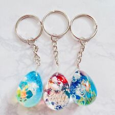 Colorful Resin Keychains Set of 3 - Artistic, Unique, Gift Idea picture