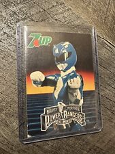 Mighty Morphin Powers Rangers 1994 Movie 7UP Promo Card  Blue Ranger picture