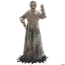 Halloween Creepy Static Granny 5 Ft Lifesize Prop Seasonal Visions NEW picture