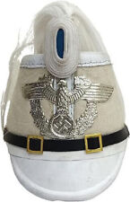 White Leather Prussian Shako Helmet for Officer Ranks of The Jagerbatallion picture