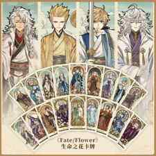 Fate Flower Tarot Cards Anime FGO Characters 79 Piece Cards Album Collection New picture