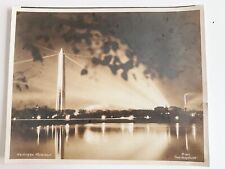 Photograph Vintage Sepia Washington Monument Scenic Tree Scape Water  picture