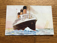 RMS Majestic Artist Rendering Postcard at Sea / White Star Line / RMS Olympic picture