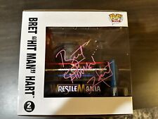 Signed Auto Wrestlemania XII BRET HART SHAWN MICHAELS WWE Funko POP picture