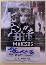 Autograph card LEAF Hit Makers 2016 - SAMANTHA FOX Card  #HM-SF1 excellent cond picture