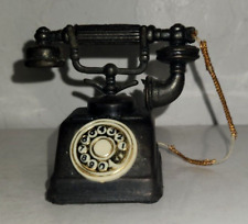 Vintage Miniature Die Cast Metal Telephone Pencil  Sharpener 2” picture