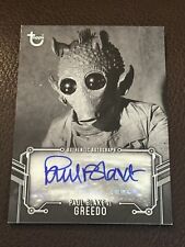 2018 Topps Star Wars A New Hope Black & White Paul Blake Autograph Greedo Auto picture