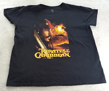 Disney Store Pirates of the Caribbean Johnny Depp Jack Sparrow Size L Shirt picture
