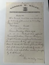 1885 WOODSTOCK VIRGINIA Letter GEORGE W MILEY Clerk Shenandoah Circuit Court picture