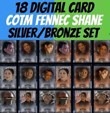COTM Character Month Fennec Shand Silver Bronze Set Topps Star Wars Card Trader picture