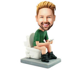 The Man On The Toilet Custom Bobblehead With Engraved Text picture