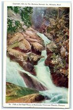 1911 Falls On The Water Head Waters Rattlesnake Creek Near Missoula MT Postcard picture